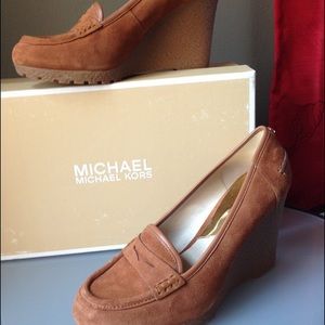 MICHAEL Michael Kors Rory Loafer Wedge Hee…